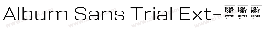 Album Sans Trial Ext字体转换